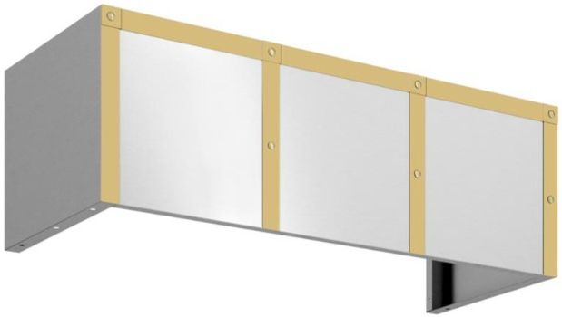 Zephyr Designer Collection 36'' x 12'' Satin Gold Duct Cover Banding Kit -0