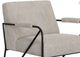 International Furniture Direct Lotus Gray/Matte Black Chair-1