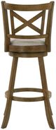 Armen Living Kodi 2-Piece Sepia Brown/Static Gray Barstool Set-5