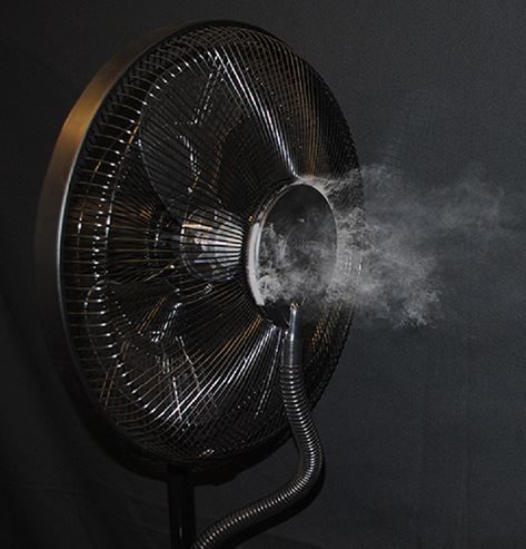CoolZone by Sunheat® White Dry Mist Bluetooth Speaker Fan-2