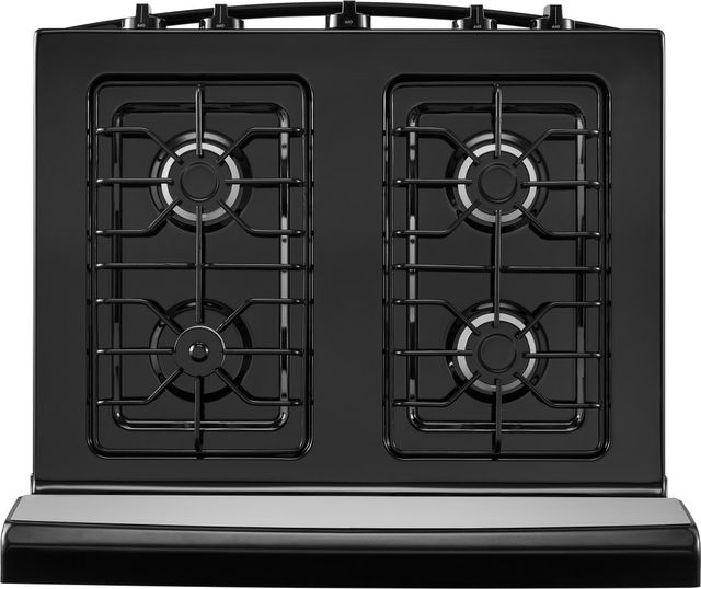 Amana® 30" Stainless Steel Freestanding Gas Range with Easy Clean Glass Door-2