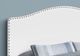Monarch Specialties Inc. White Leather Look Queen Headboard-1