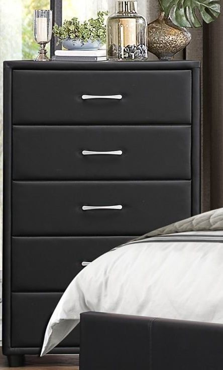 Mazin Furniture Lorenzi Black Chest-1