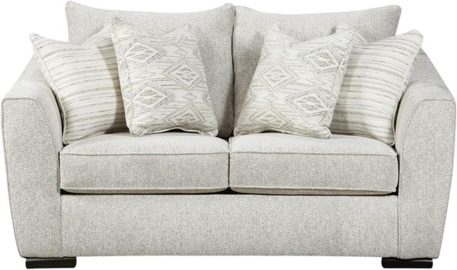 Fusion Furniture Vibrant Vision Oatmeal Loveseat-0