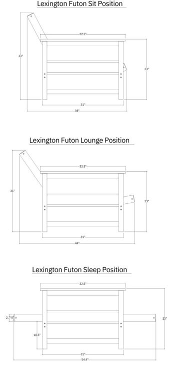 Kodiak Furniture Lexington Weathered Brown Full Futon Frame with Storage-3