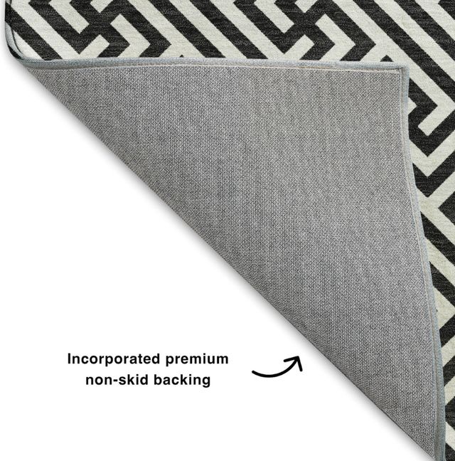 Dalyn™ Rug Company The Reserve TR5 Black 5'x8' Area Rug-3