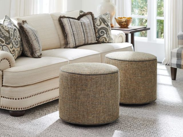 Lexington Home Customizable Silverado Waverly Swivel Ottoman-1