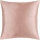 Surya Solid Luxe Blush 18"x18" Toss Pillow with Polyester Insert-0