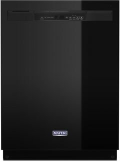 Maytag® 24" Black Front Control Built In Dishwasher