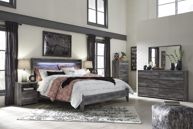 Signature Design by Ashley® Baystorm Gray King Panel Bed-3