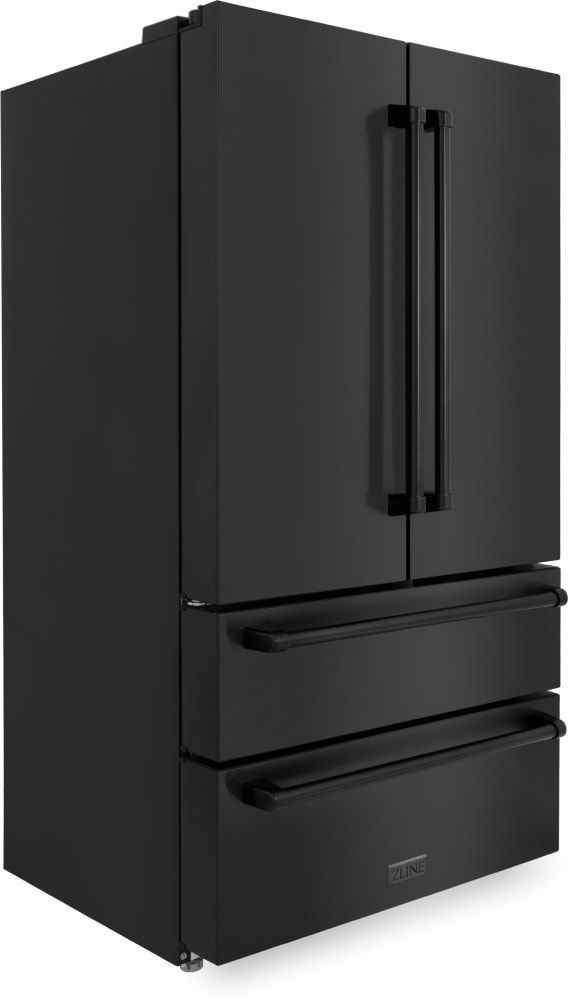 ZLINE 36" 22.5 Cu. Ft. Fingerprint Resistant Black Stainless Steel Counter Depth French Door Refrigerator-2