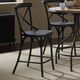 Liberty Vintage Black X Back Counter Chair - Set of 2-1