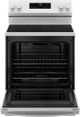 GE® 400 Series 30" White Freestanding Electric Range-1