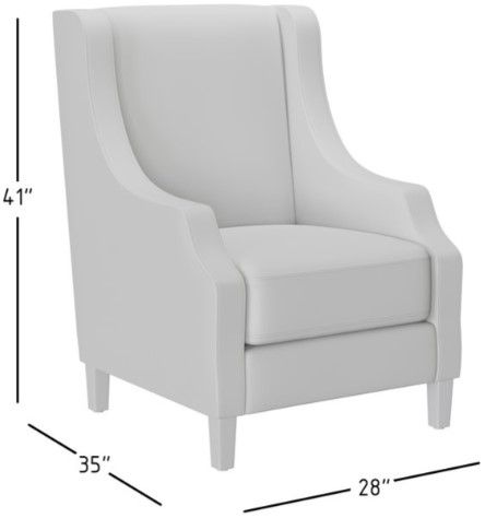 Jofran Inc. Quinn Dove Accent Chair-2