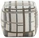 Homelegance® Easley Beige/Brown/Gray Pouf-2