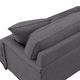 Elements International Abby Heirloom Charcoal Loveseat with Pillows-2