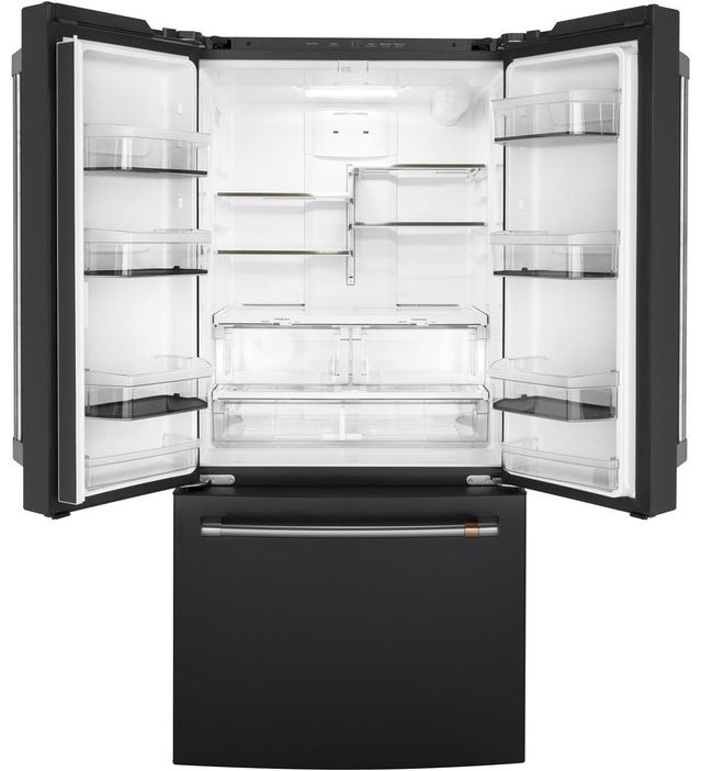 Café™ 33 in. 18.6 Cu. Ft. Matte Black Counter Depth French Door Refrigerator-1