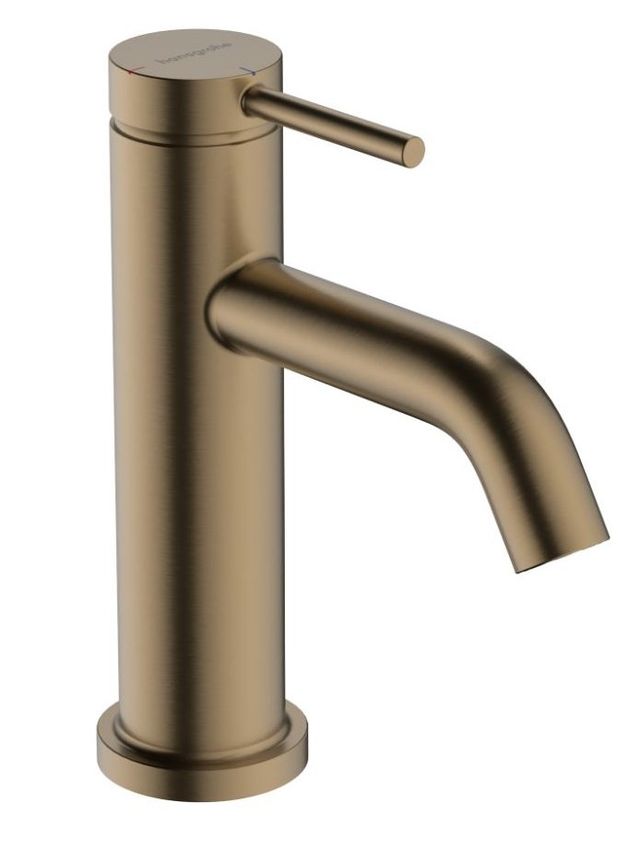 Hansgrohe Tecturis S Brushed Bronze Single-Hole Faucet 80 with Pop-Up Drain-0