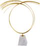 Harp & Finial® Agra Gold/White Large Statue-0