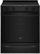 Whirlpool® 30'' Black Smart Slide-In Electric Range with No Preheat Mode and Slow Cook-0
