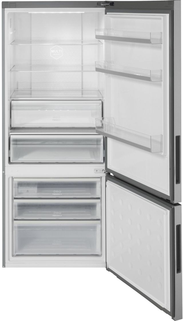 Haier 28 in. 15.0 Cu. Ft. Stainless Steel Bottom Freezer Refrigerator-2