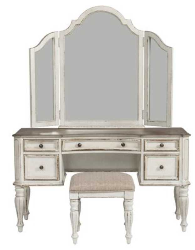 Antique vanity offers set