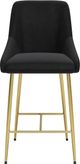 Zuo® Modern Madelaine Black/Gold Counter Stool-1
