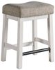 Intercon Drake French Oak/Rustic Gray 19" Backless Stool-0