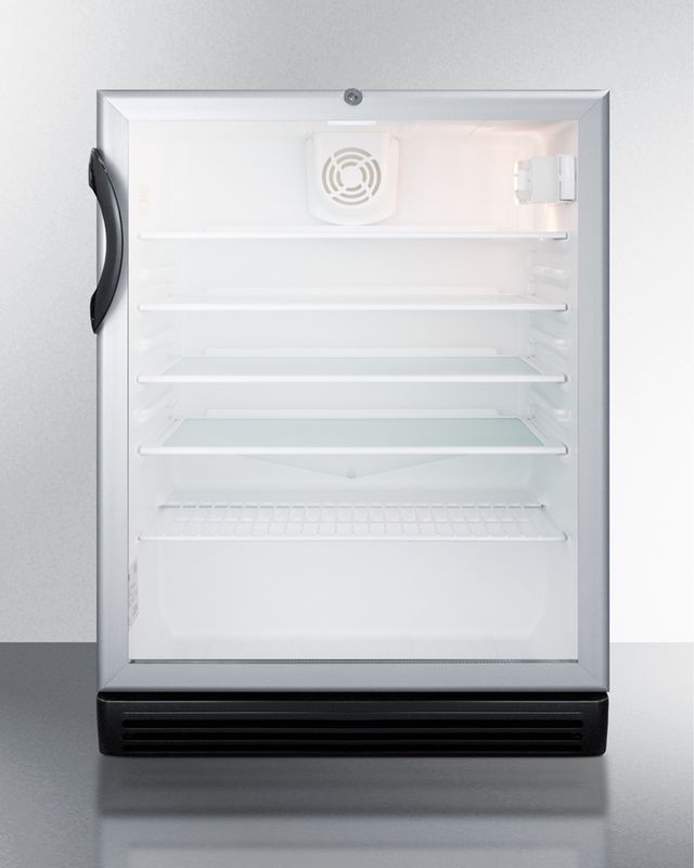 Summit® Commercial Series 24" 5.5 Cu. Ft. Stainless Steel Beverage Center-0