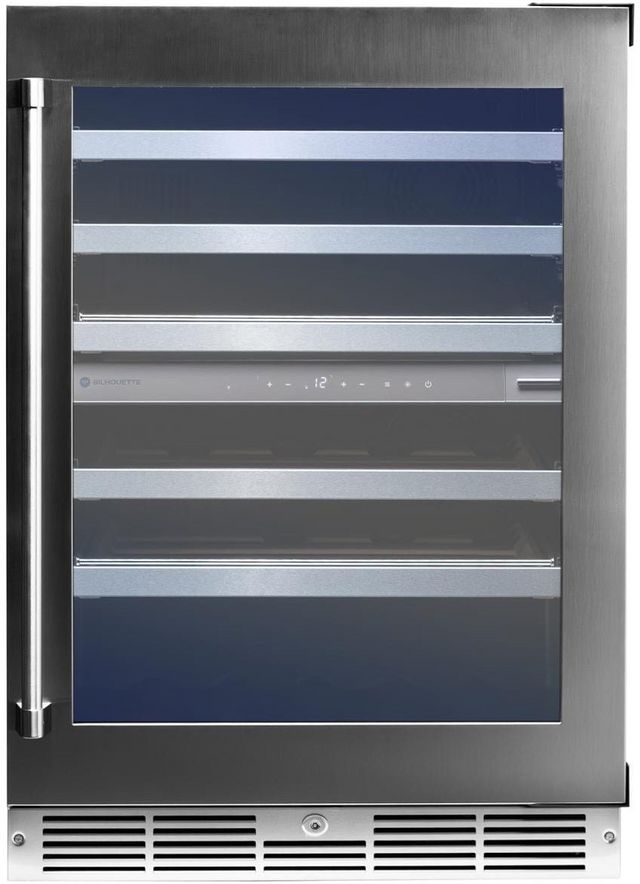 Silhouette Pro Gen 3 - 24" Stainless Steel Built In Wine Cooler