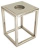 A & B Home Glossy Silver T-Light Holder-0