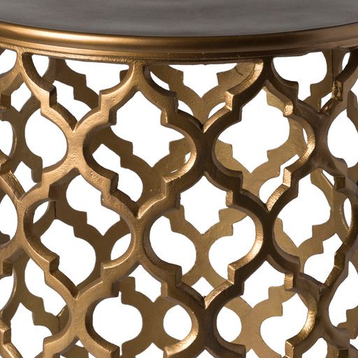 Surya Hammett Metallic-Brass End Table-1