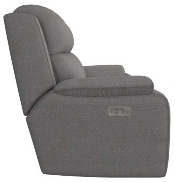 La-Z-Boy® Dorian Quarry Power Reclining Loveseat with Headrest and Lumbar-3