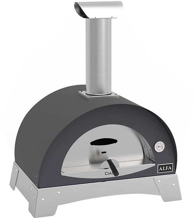 Alfa Outdoor Silver Grey Ciao Top Pizza Oven-2