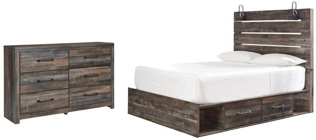 Signature Design by Ashley® Drystan 2-Piece Multi Queen Storage Panel Bed Set-0