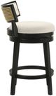 Armen Living Noely 2-Piece Black/White Counter Stool Set-3
