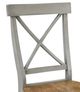 John Thomas Furniture® Dining Essentials Hickory/Stone X-Back Side Chair-1