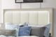 Global Furniture USA Emma Natural/White King Panel Bed with LED and USB-2