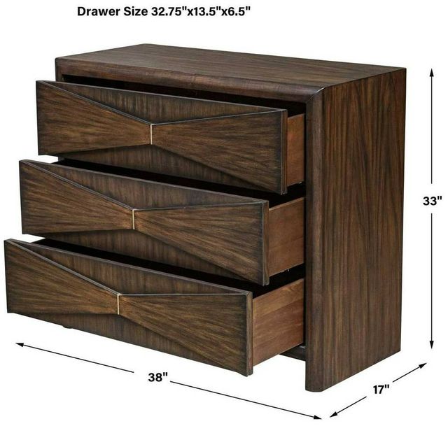 Uttermost® Bowtie Whisky 3-Drawer Chest-2