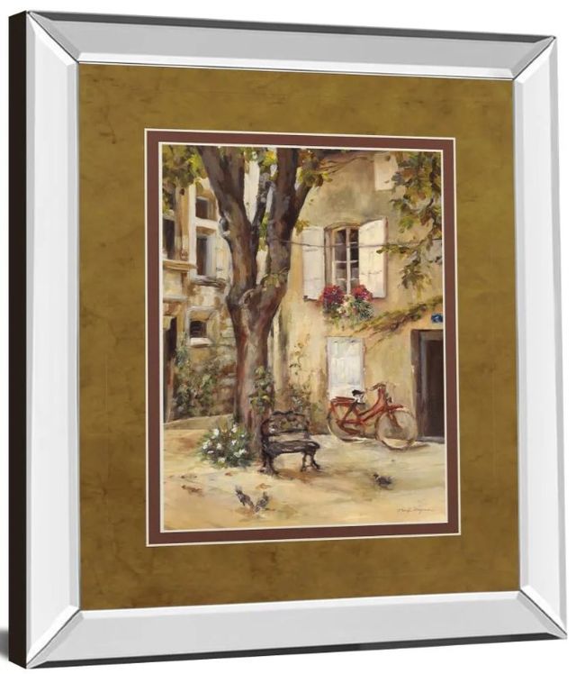 Classy Art Provence Village I by Marilyn Hageman Mirror Framed Wall Art-1