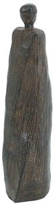 A & B Home Rustic Brown Polyresin Human Figurine-0