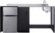 Summit® 72" Black/Stainless Steel Barrier-Free All-in-one Kitchenette -0