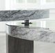 Signature Design by Ashley® Surmour 2-Piece Gray Stacked Cocktail Table Set with Brown Base-4