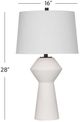 Bassett Mirror Ella Matte White Table Lamp-3