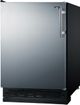 Summit® 24" 5.8 Cu. Ft. Stainless Steel/Black Compact Refrigerator-3
