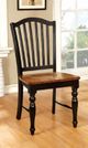 Furniture of America® Mayville 2-Piece Antique Oak/Black Dining Side Chair Set-2