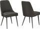 Brassex Inc. Celine 2-Piece Grey Dining Chair Set-2
