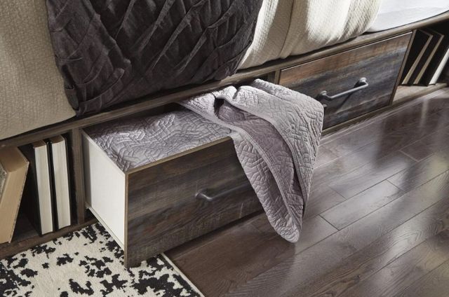 Signature Design by Ashley® Drystan Brown Queen Storage Bookcase Bed-4