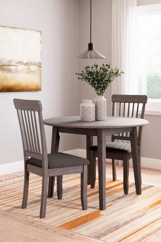 Signature Design by Ashley® Shullden 3-Piece Gray Dining Set-1