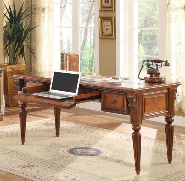 Parker House® Huntington Antique Vintage Pecan Writing Desk-1